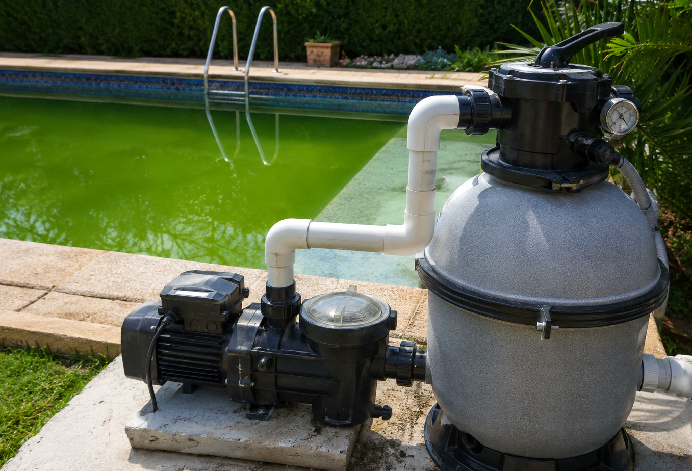 Zona de equipos revisada para detectar pérdidas de agua