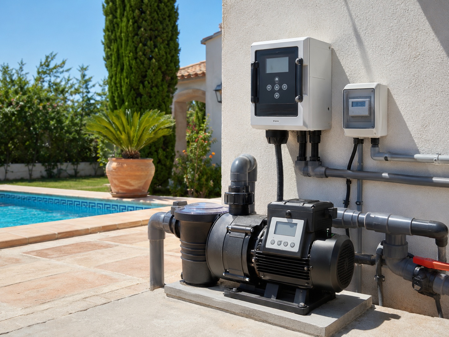Mantenimiento de reducir consumo depuradora piscina