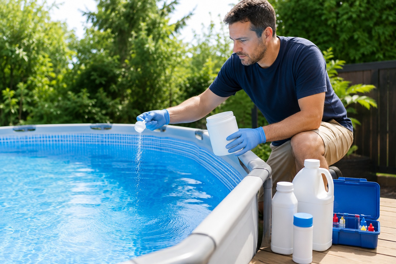 Aplicar los productos correctos para mantener el agua cristalina