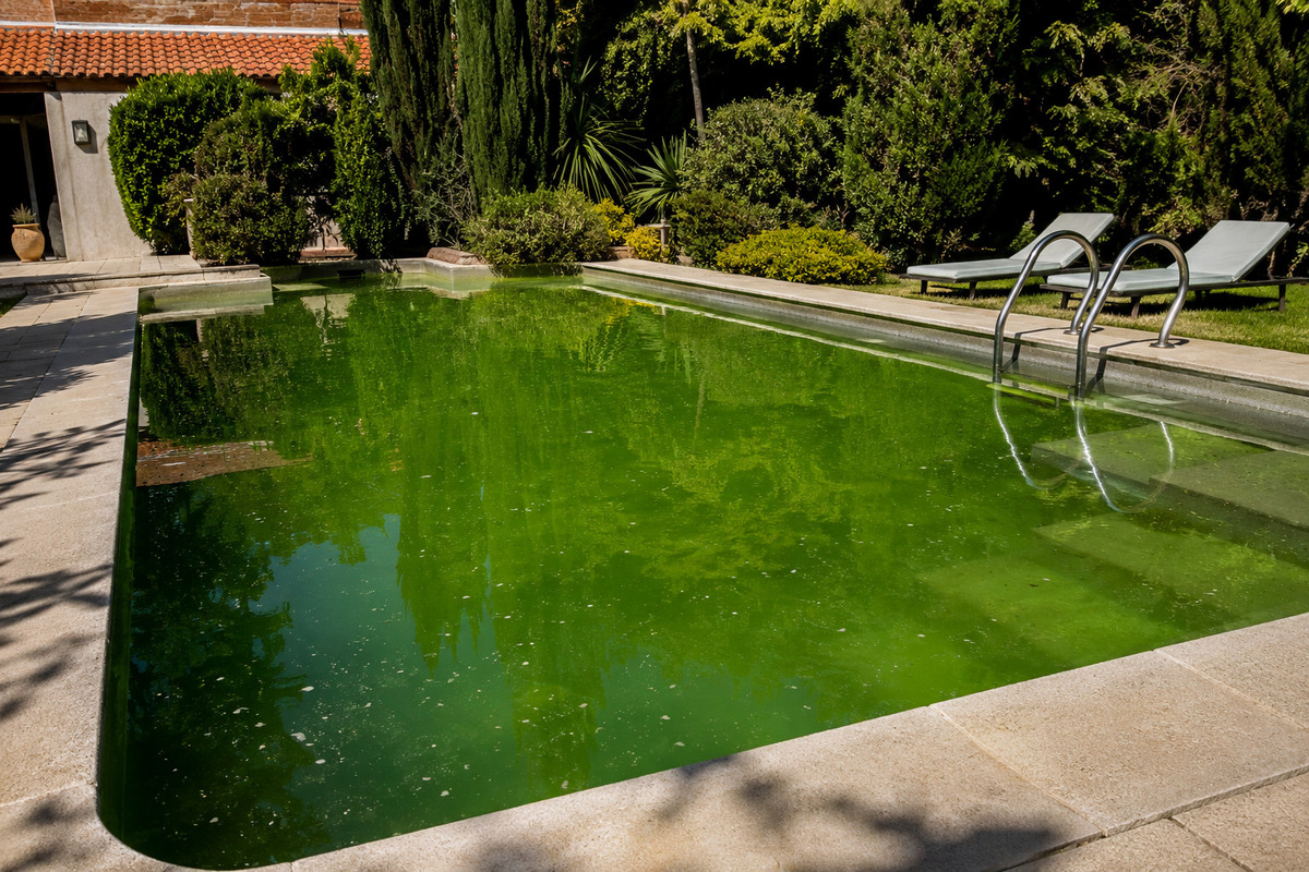 Fuga de piscina y pérdida de agua - equipo y agua de piscina