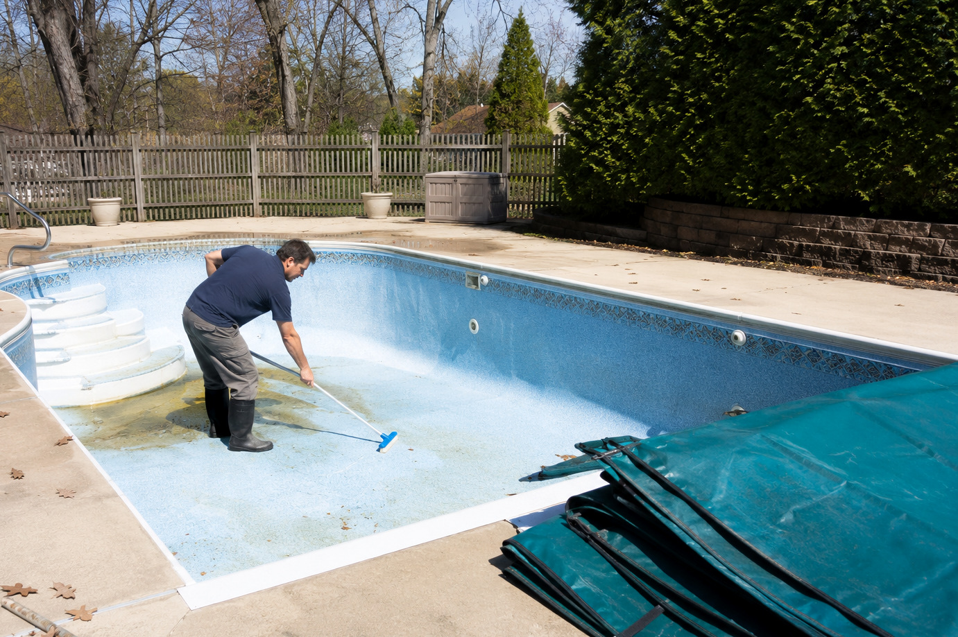 Sistema de filtración y válvula de una piscina residencial