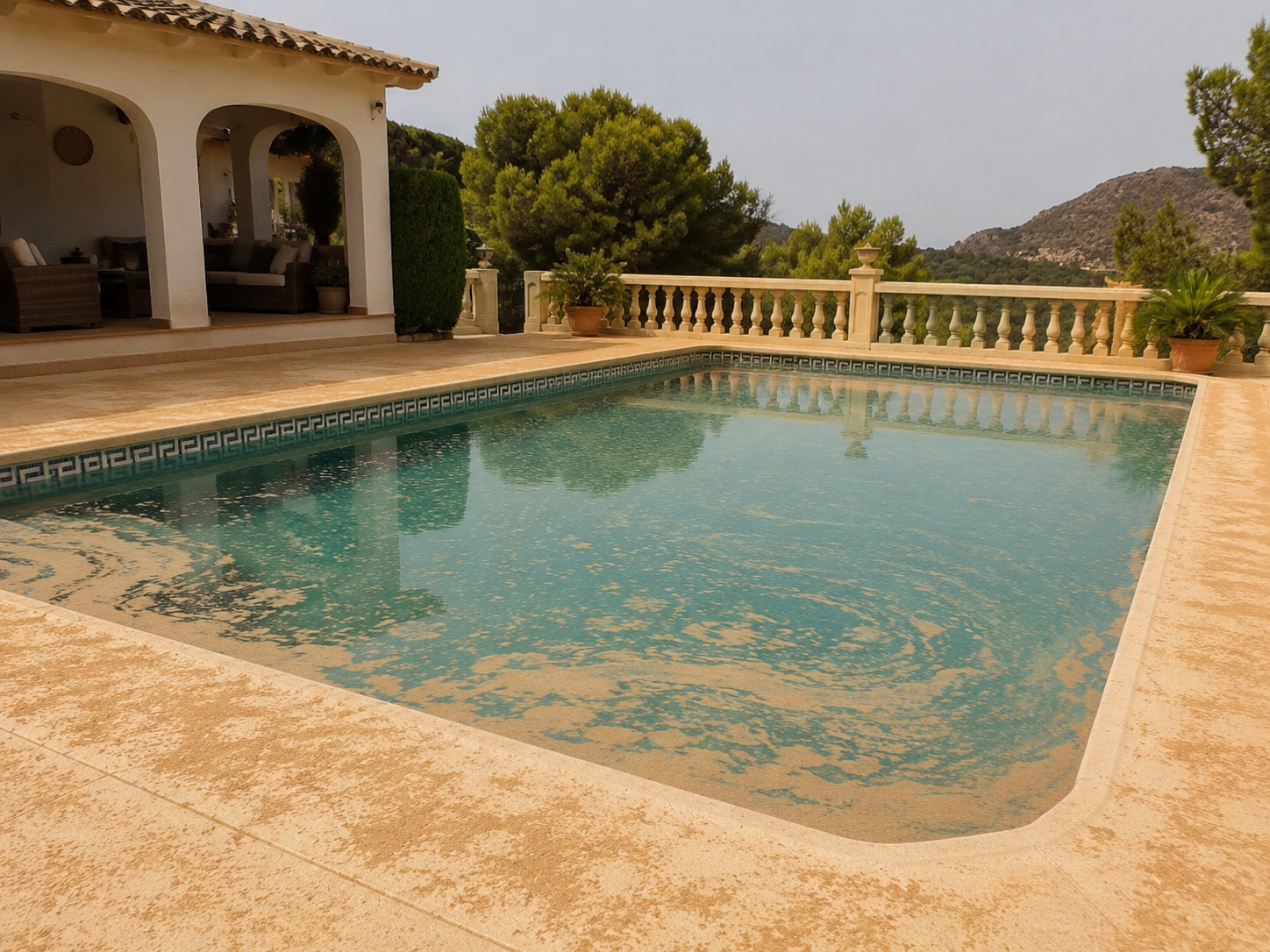 limpiar piscina después de calima