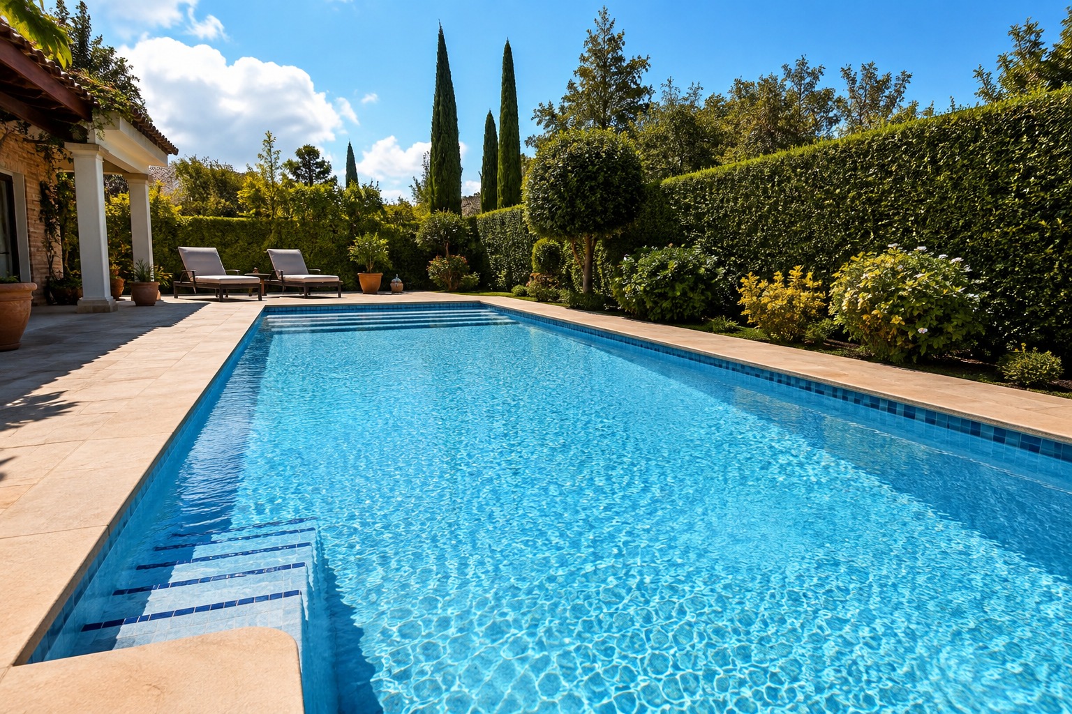 Cómo limpiar una piscina correctamente en un jardín residencial