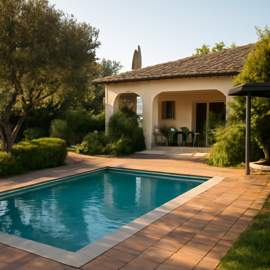 elegir la orientación de una piscina
