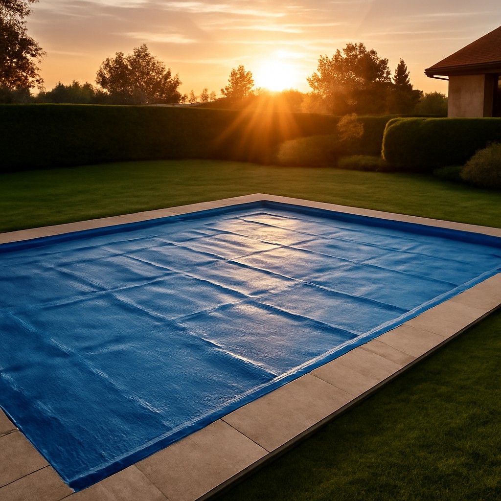 evitar la evaporación del agua de la piscina