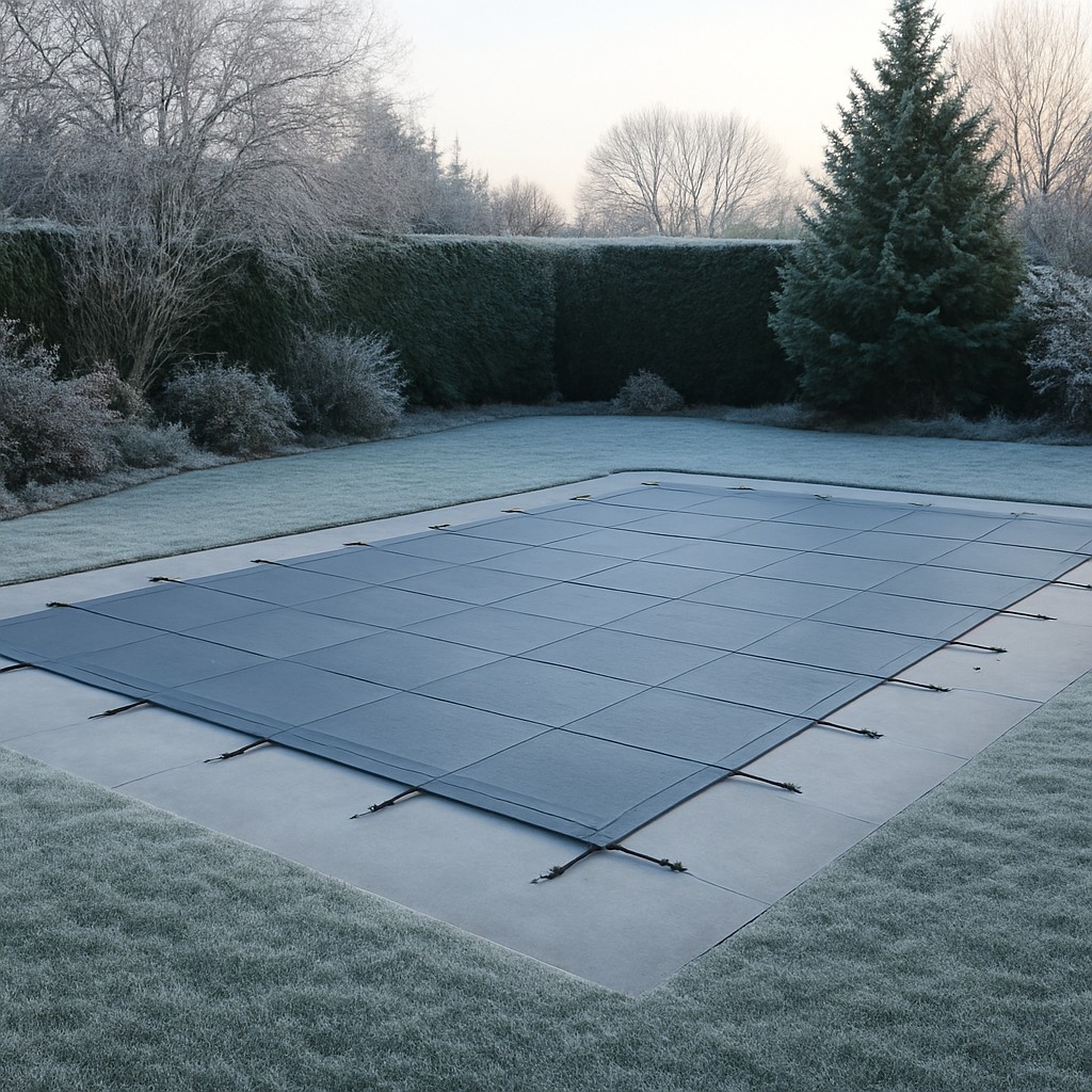 evitar que una piscina se congele en invierno