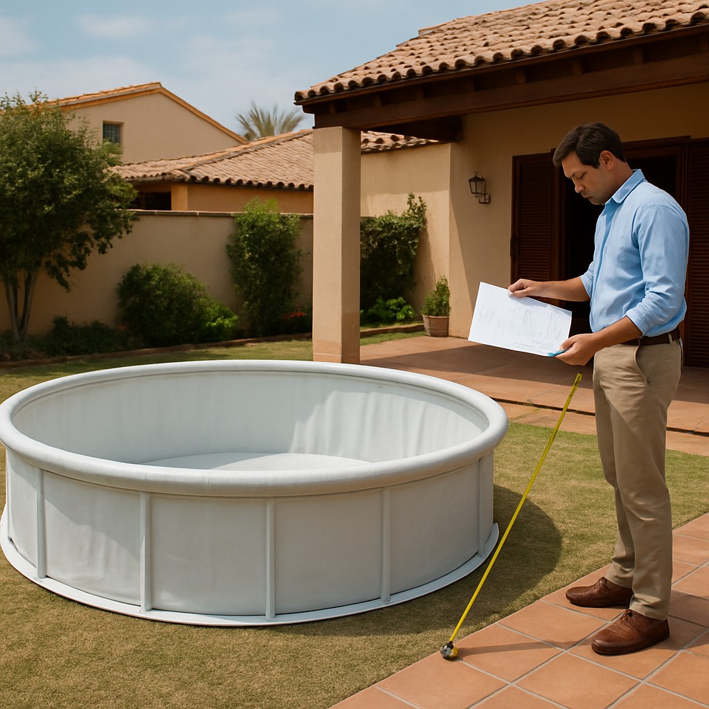 normativa para instalar una piscina desmontable en una terraza