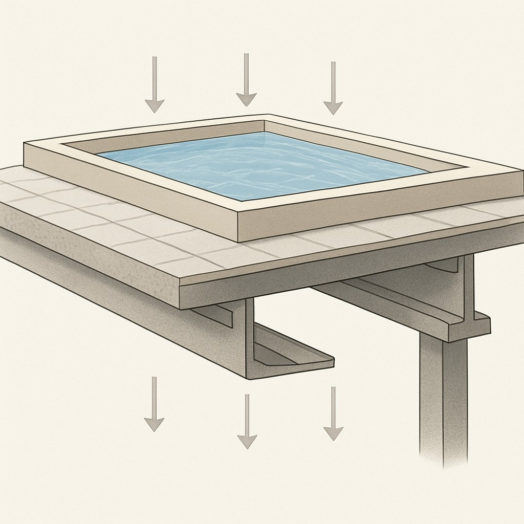 Piscina en terraza: peso máximo, permisos y recomendaciones - image 2