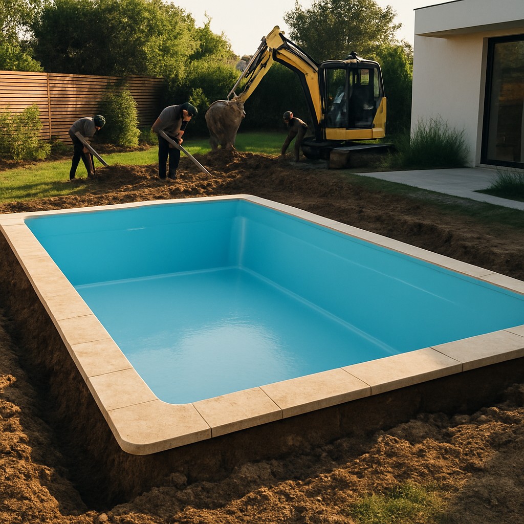 piscina prefabricada enterrada