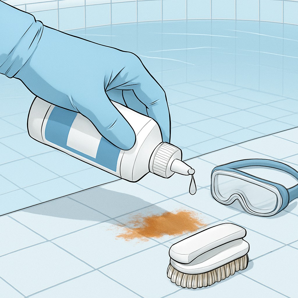 quitar manchas de óxido en una piscina - image 2