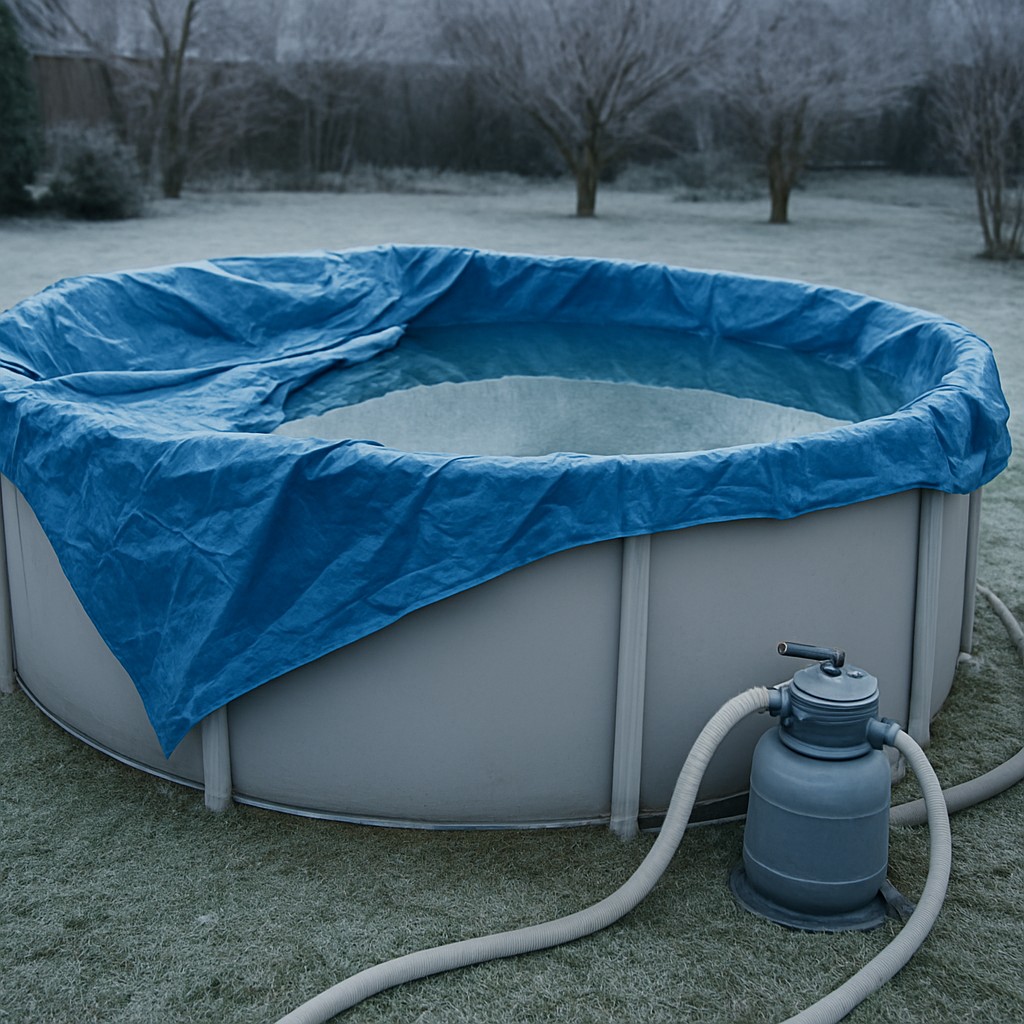 usar un invernador en una piscina desmontable